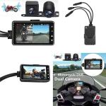 3 Inch LCD Waterproof Motorcycle DVR HD Action Camera Dual Lens