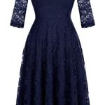 Lace midi dress