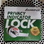 Vacant or in-Use Bathroom Indicator Privacy Handle Lock | Extra Large Window, Rated ANSI Grade 2,