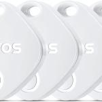 ATUVOS Keys Finder 4 Pack, Smart Bluetooth Tracker Pairs with Apple Find My (iOS Only)